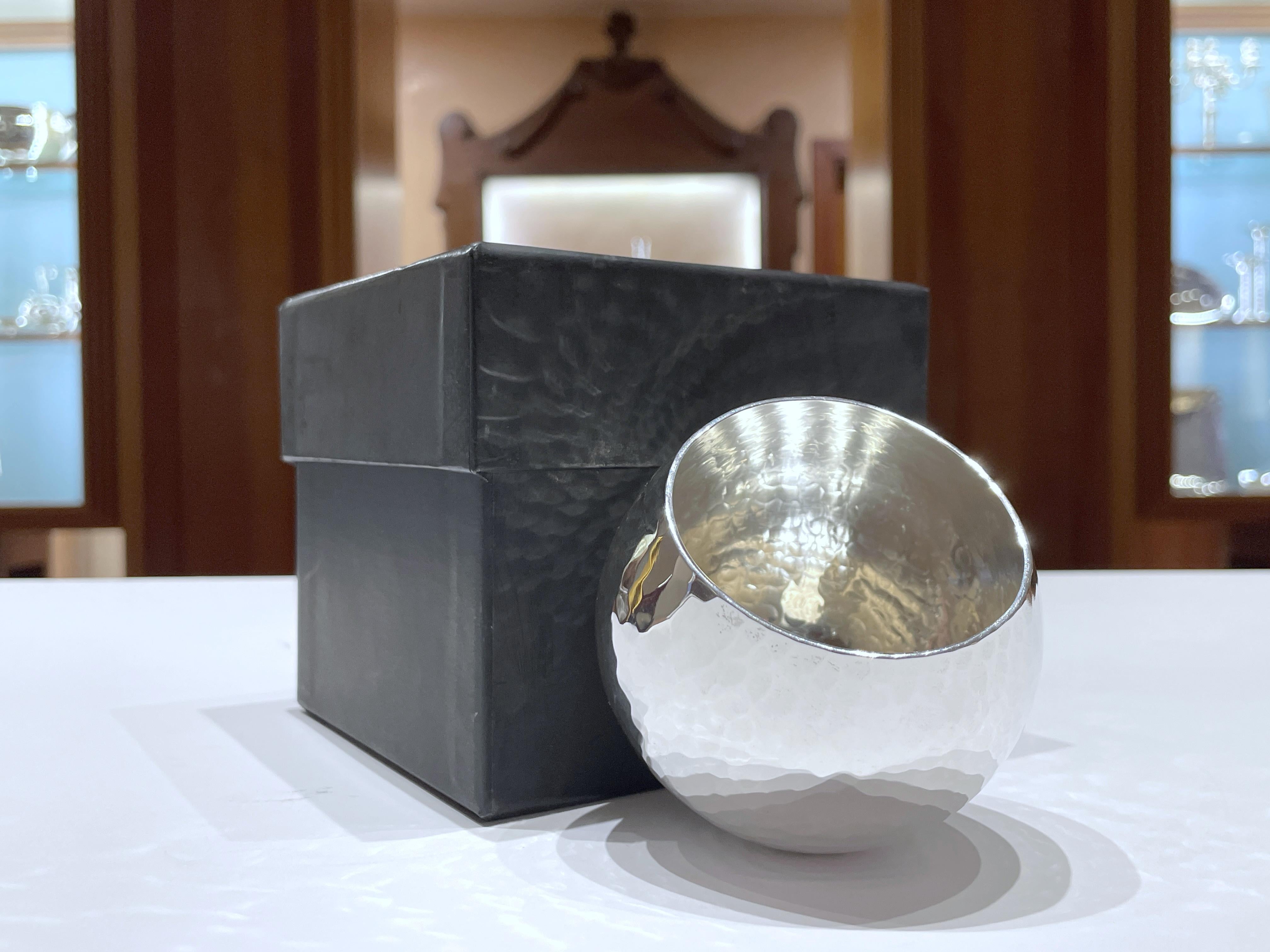 Brandimarte sphere tumbler in 925 sterling silver For Sale 3
