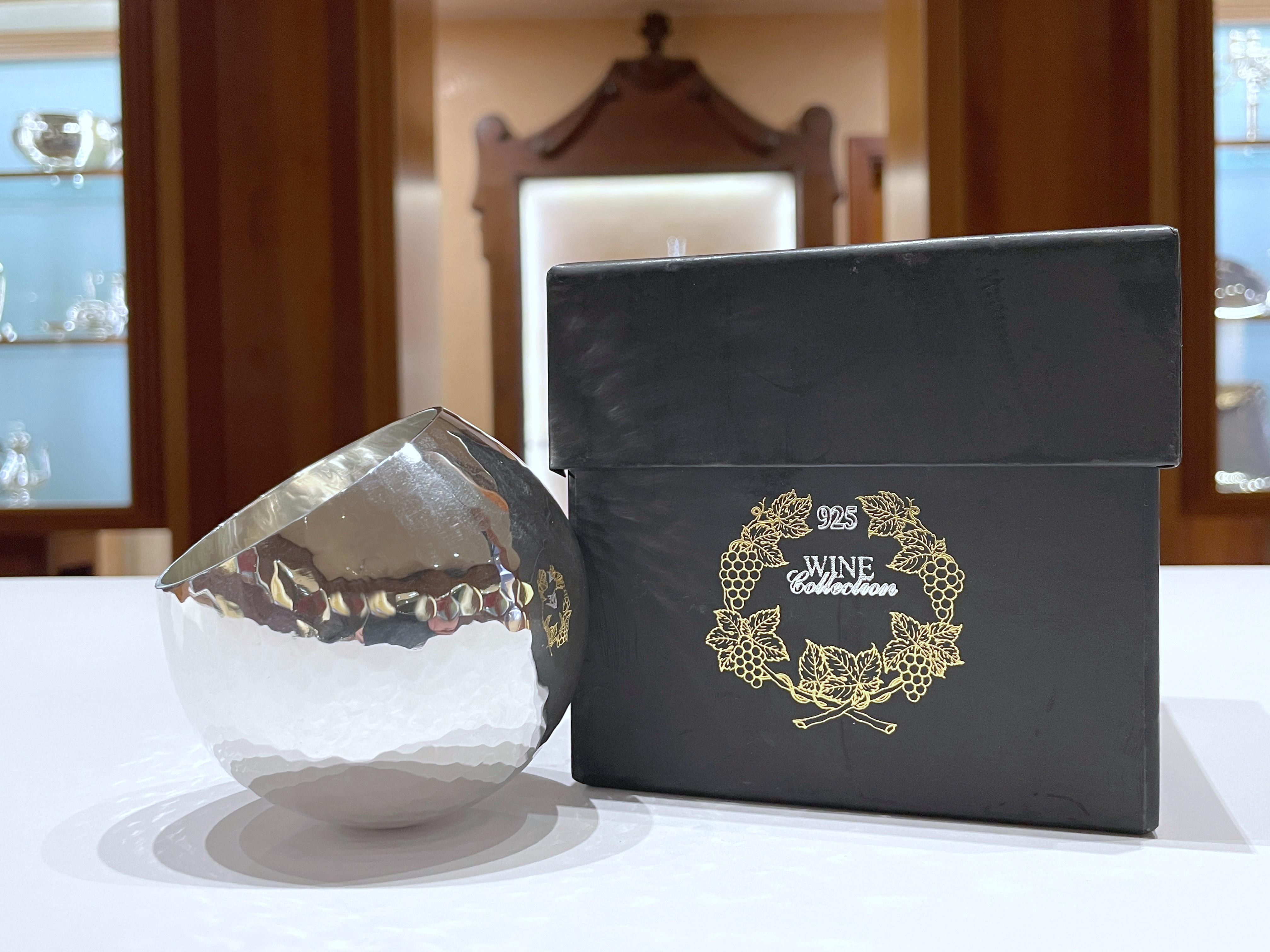 Brandimarte sphere tumbler in 925 sterling silver For Sale 4