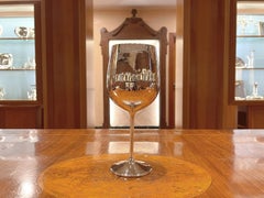Bicchiere a tulipano per vino Brandimarte in argento sterling 925