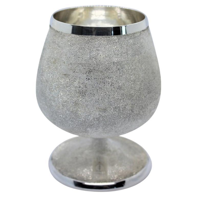 Solid silver whiskey glass, Moon, 1 piece For Sale