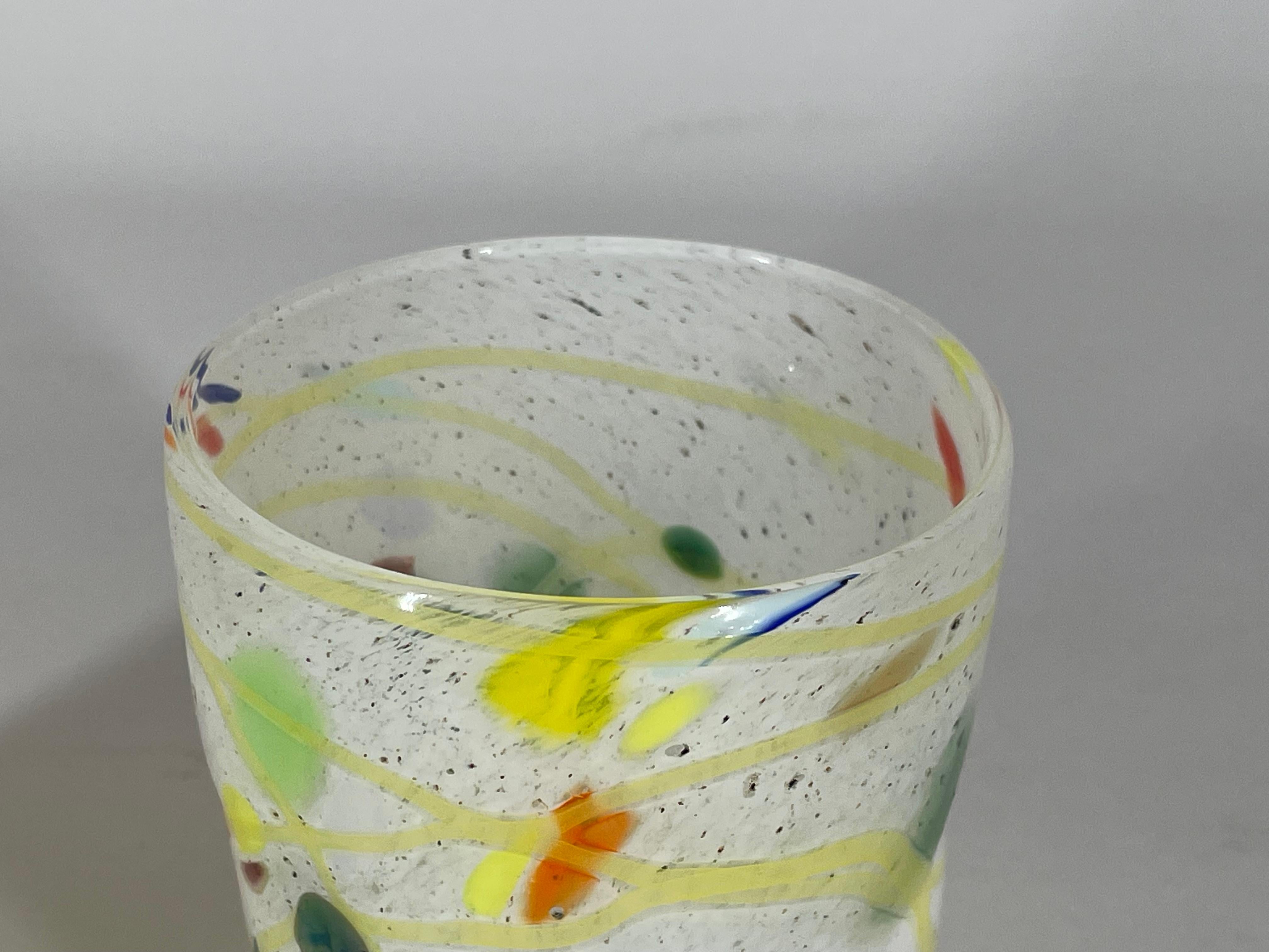 Bicchiere GOTO „CARNEVALE“ aus vetro di Murano von Eros Raffael (Zeitgenössisch) im Angebot