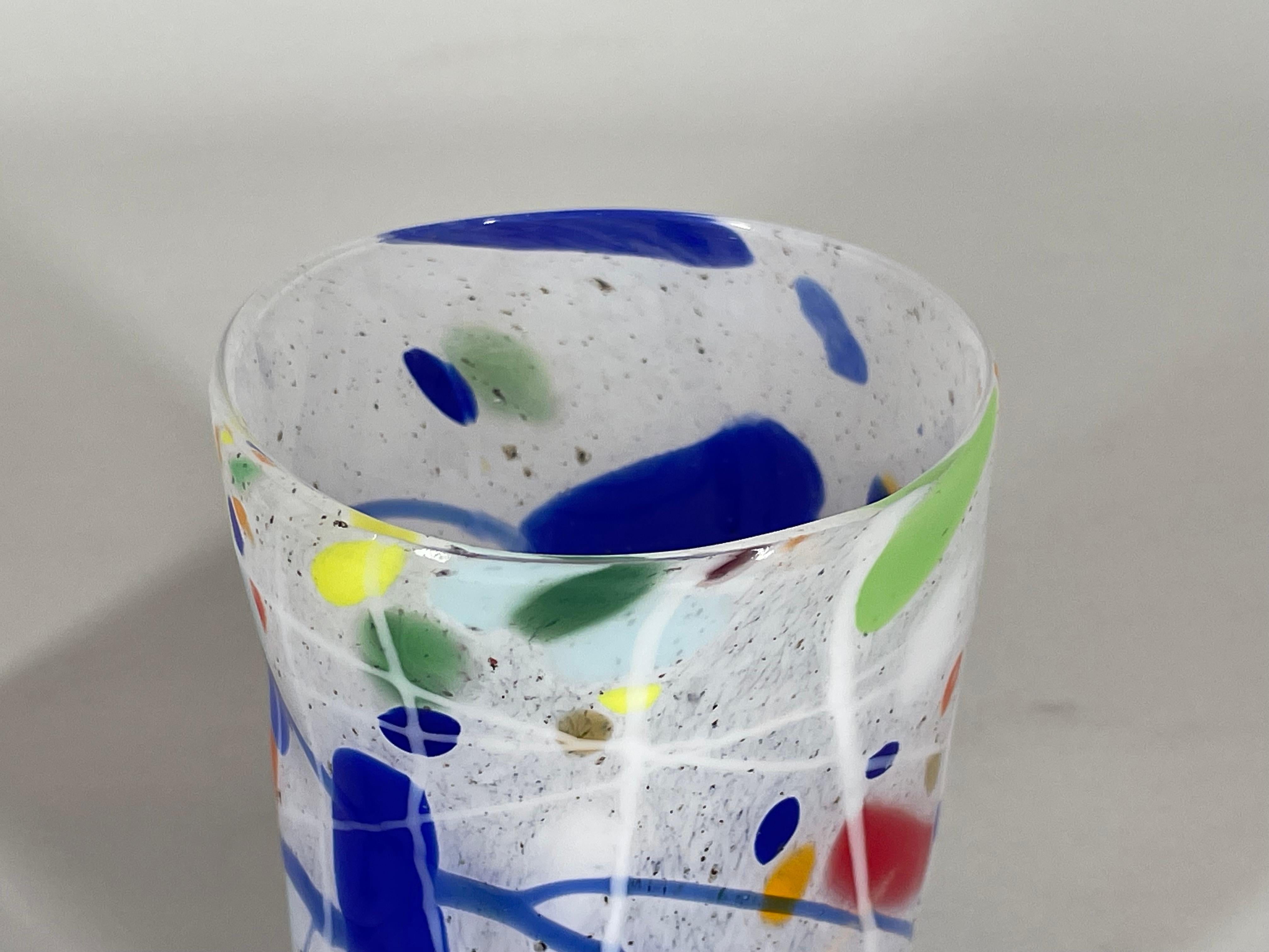 Bicchiere GOTO „CARNEVALE“ aus vetro di Murano von Eros Raffael im Angebot 1