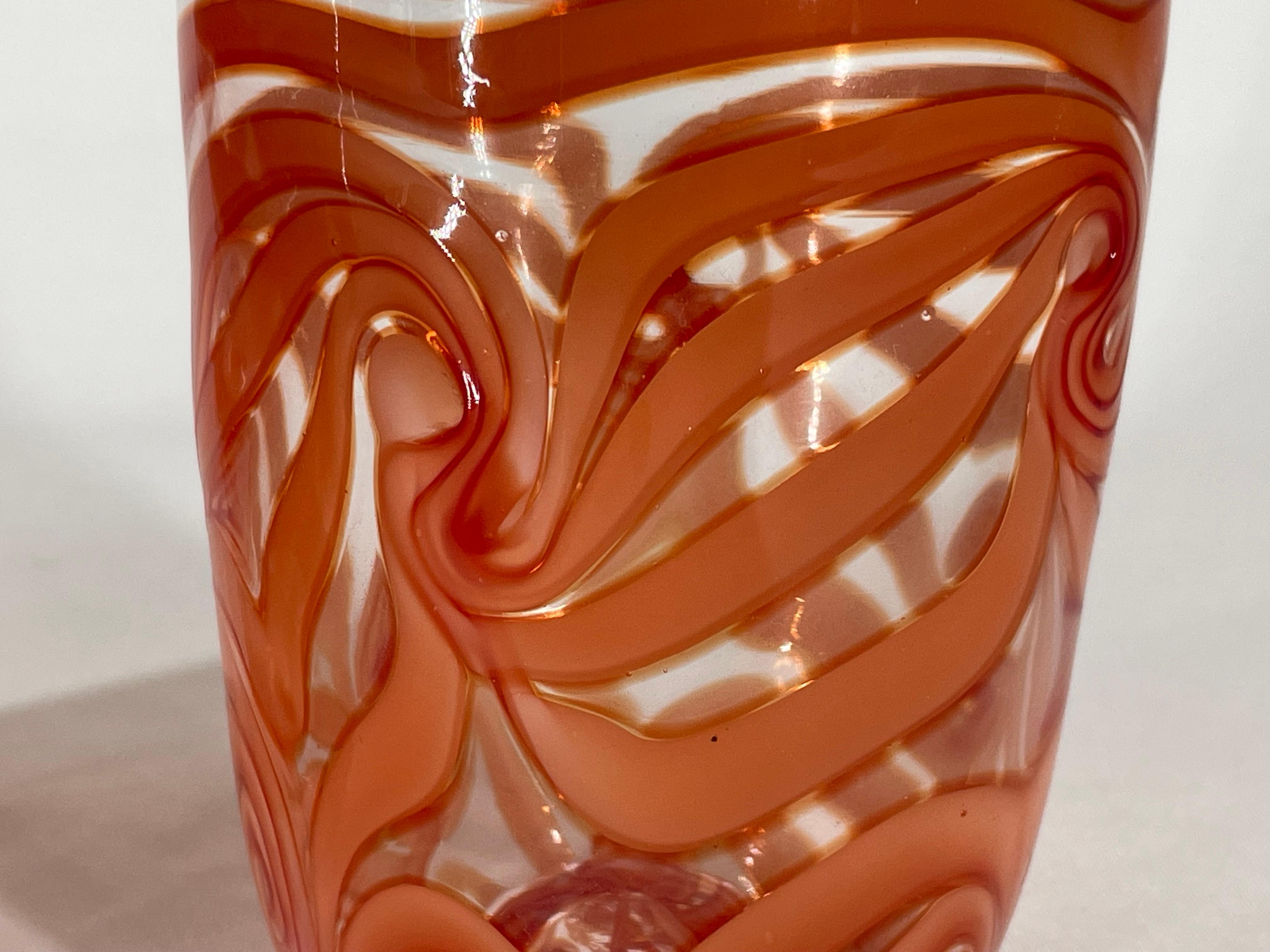 Rotes Muranoglas GOTO 'NODI' Glas von Eros Raffael im Zustand „Neu“ im Angebot in Martellago, IT