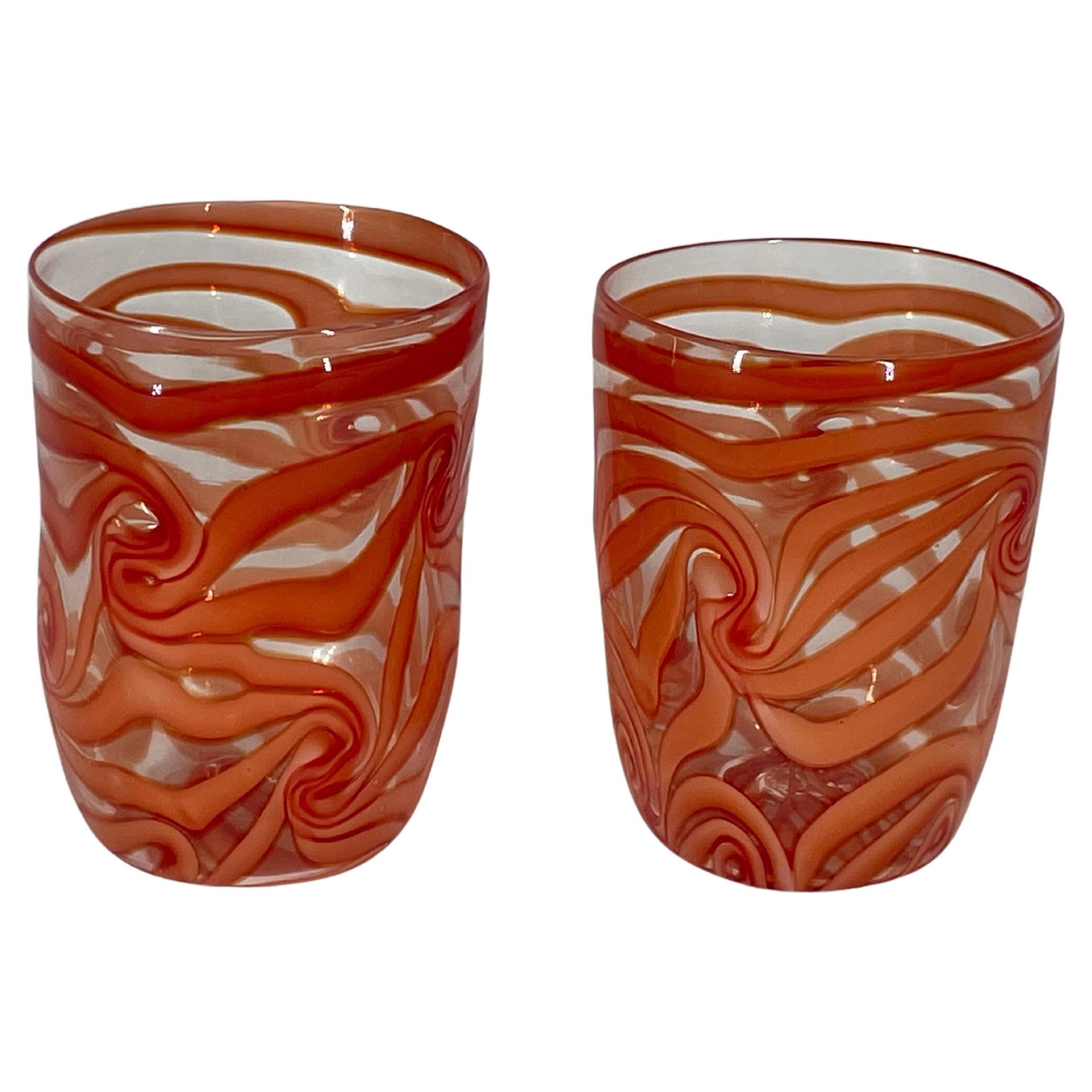 Red GOTO "NODI" Glass in Murano Glass by Eros Raffael For Sale
