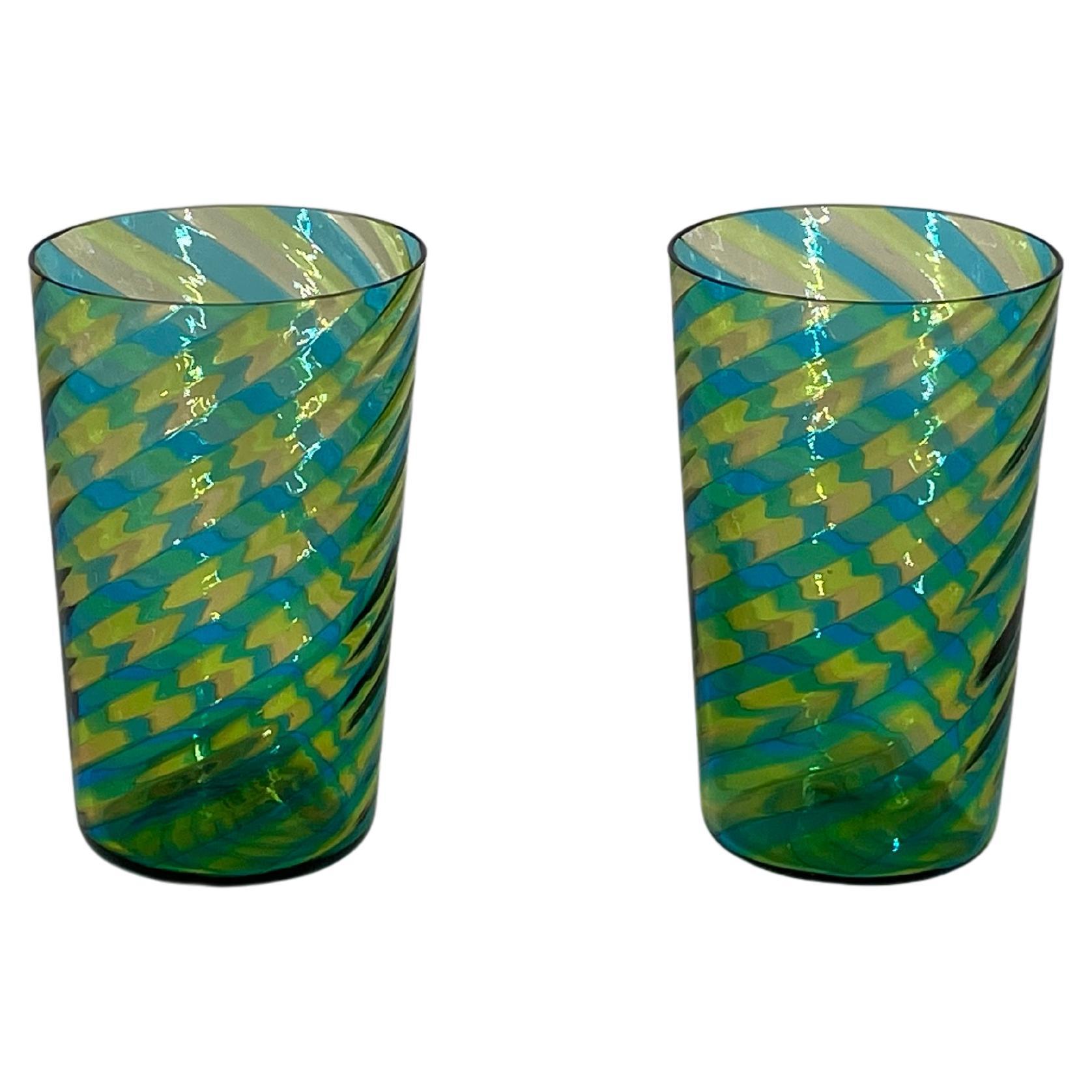 GOTO tumbler "PIERA" color 1  in Murano glass by Eros Raffael For Sale