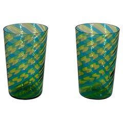 GOTO tumbler "PIERA" color 1  in Murano glass by Eros Raffael