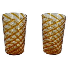 GOTO tumbler "PIERA" color 2  in Murano glass by Eros Raffael