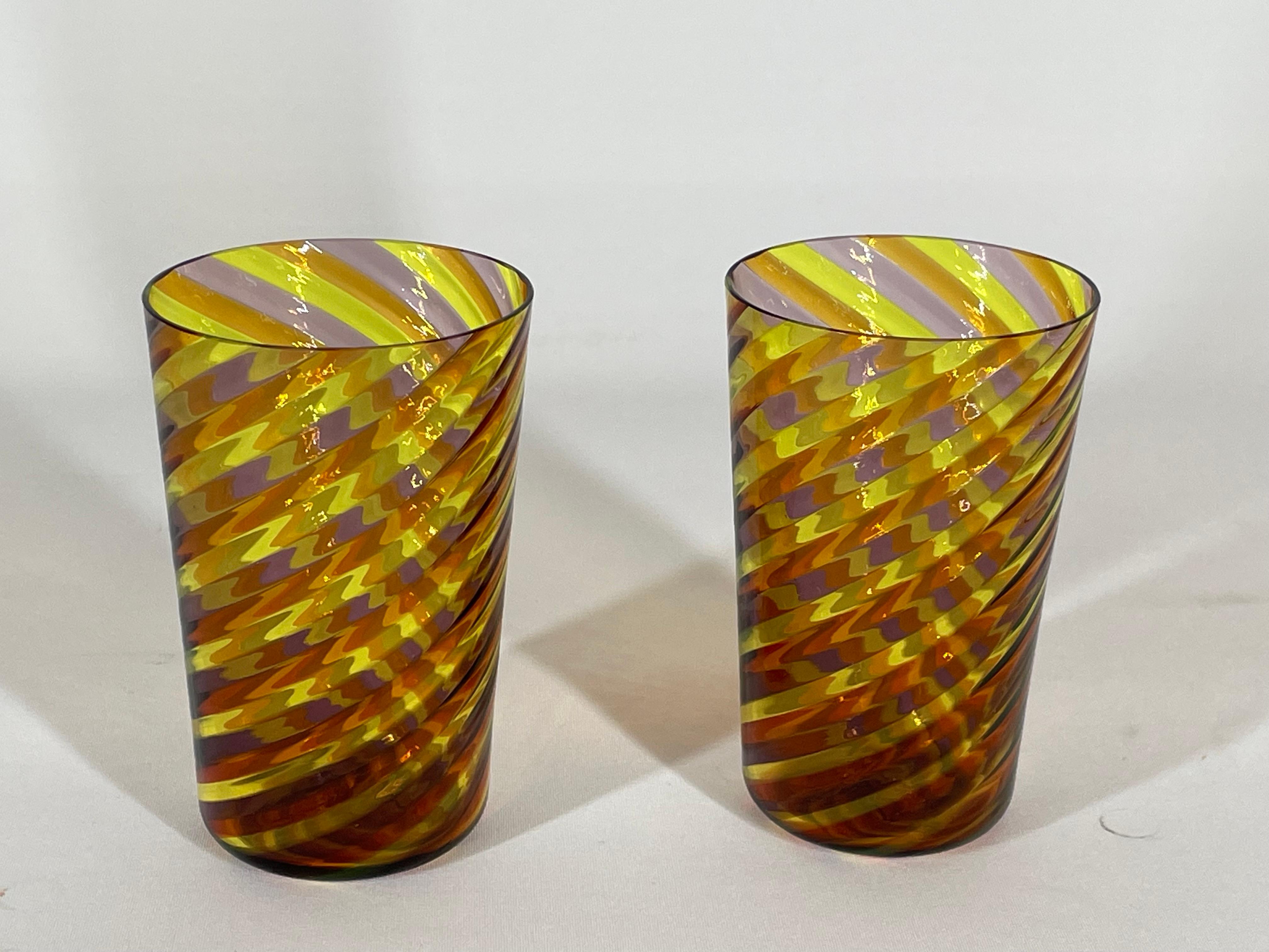 GOTO Glas 'PIERA' Farbe 5  aus Muranoglas von Eros Raffael (Arts and Crafts) im Angebot