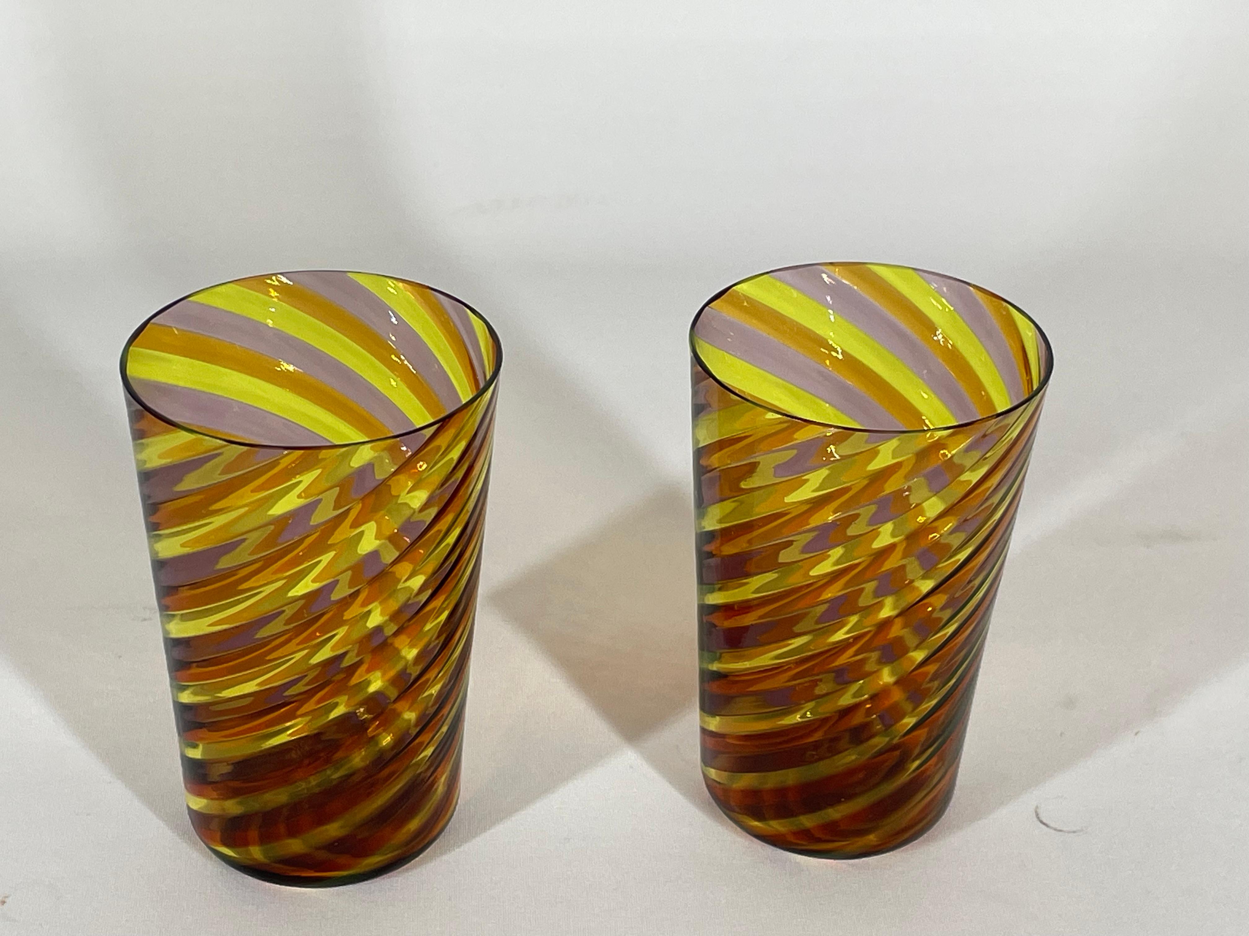 GOTO Glas 'PIERA' Farbe 5  aus Muranoglas von Eros Raffael (Italian) im Angebot