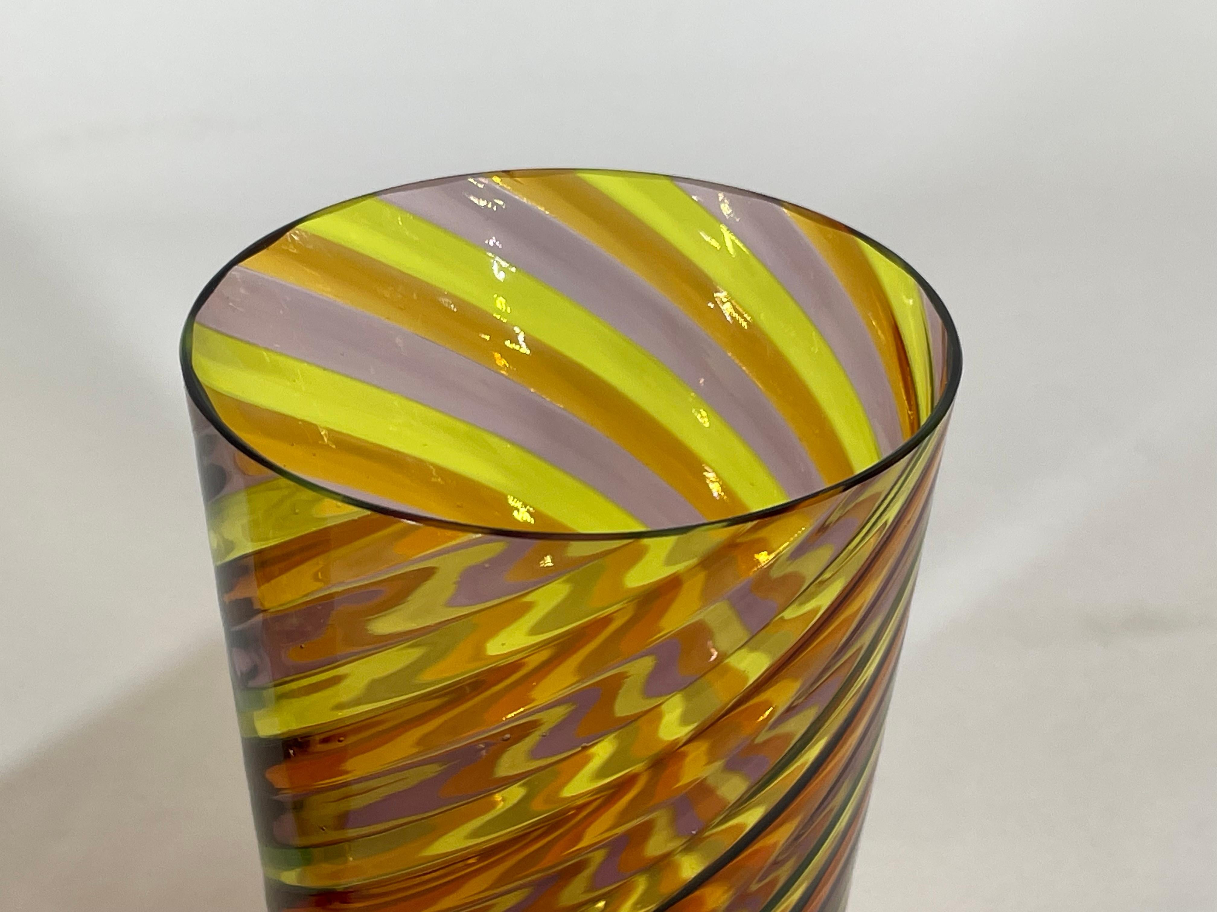 GOTO Glas 'PIERA' Farbe 5  aus Muranoglas von Eros Raffael (Handgefertigt) im Angebot