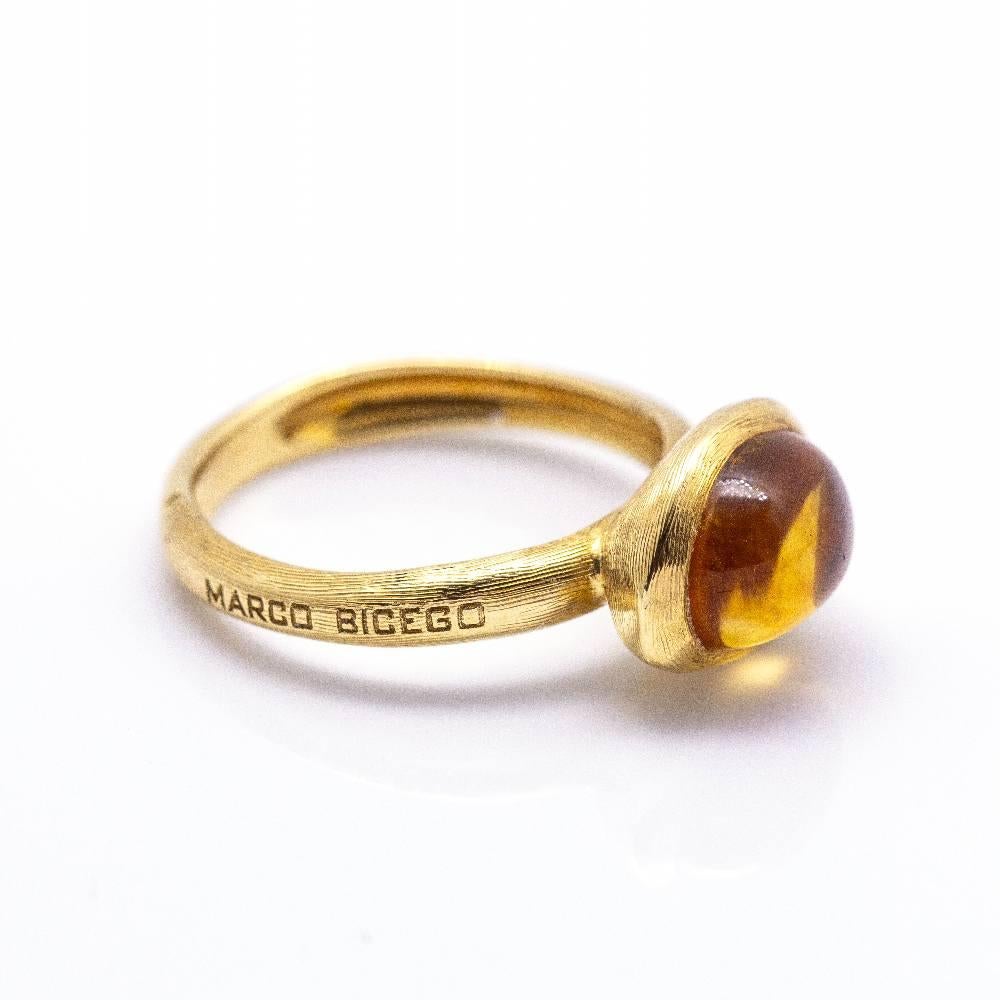 BICEGO BICEGO FRAME Ring with Citrine In New Condition For Sale In BARCELONA, ES