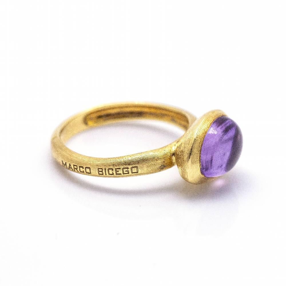 Women's BICEGO FRAME Ring with Amethyst For Sale