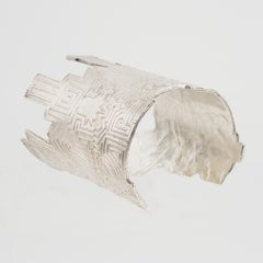 Biche de Bere Paris Limited Edition Silver Plate Graffitis Cuff Bracelet