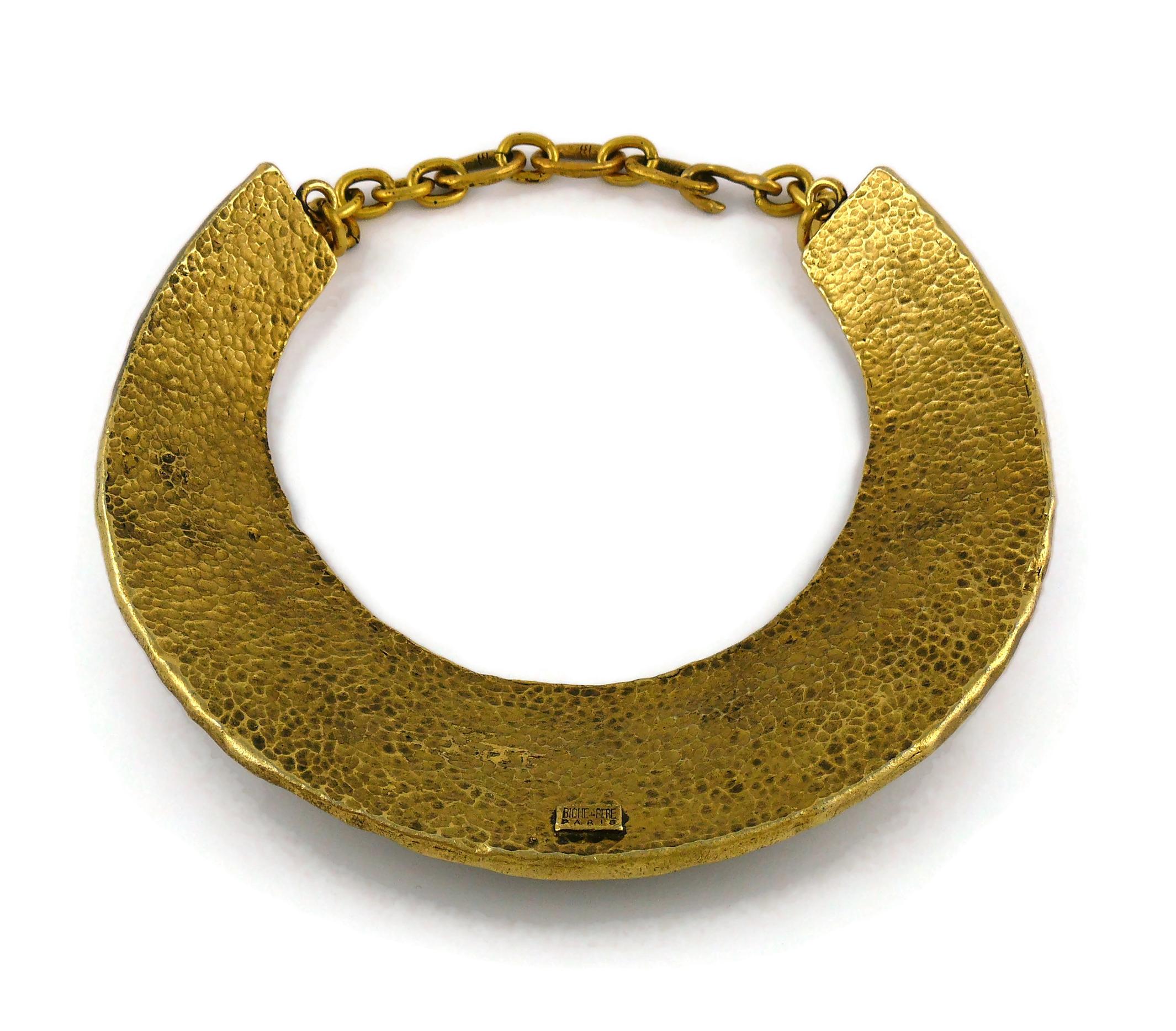 Biche de Bere Paris Vintage Brutalist Ribbed Collar Necklace 5