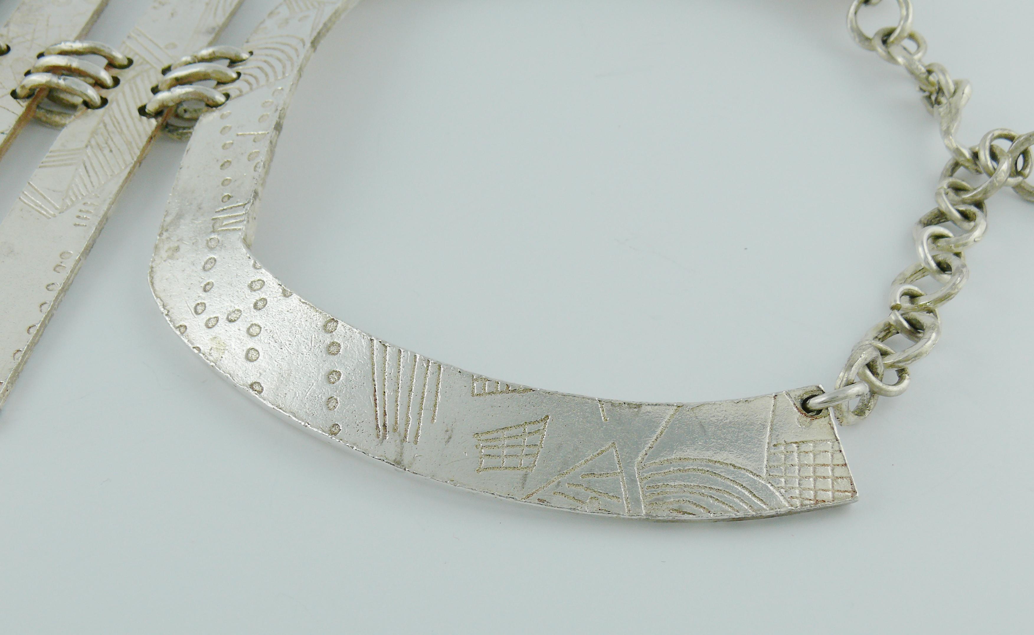 Biche de Bere Vintage Massive Limited Edition Graffitis Plastron Necklace 3