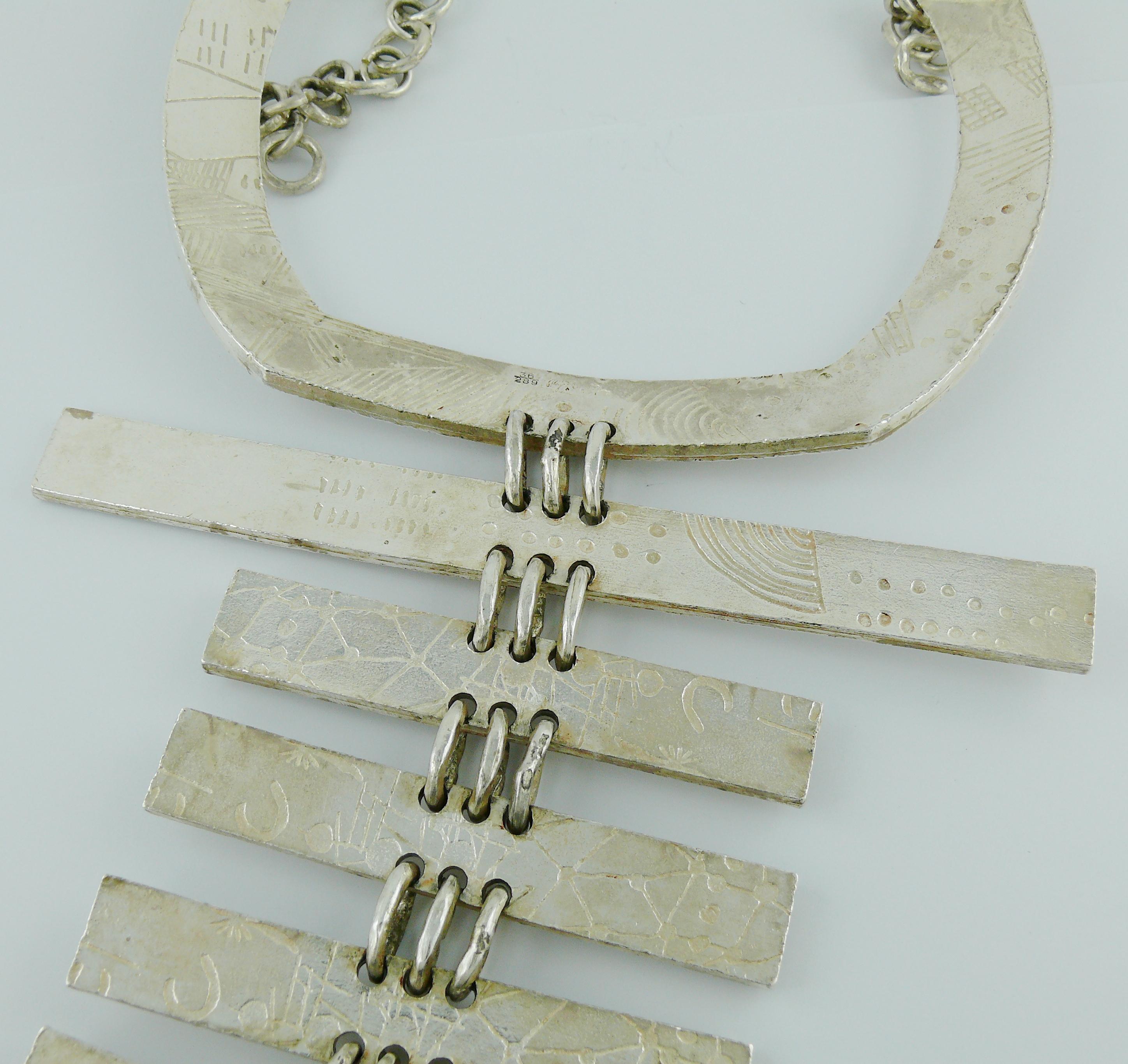 Biche de Bere Vintage Massive Limited Edition Graffitis Plastron Necklace 6