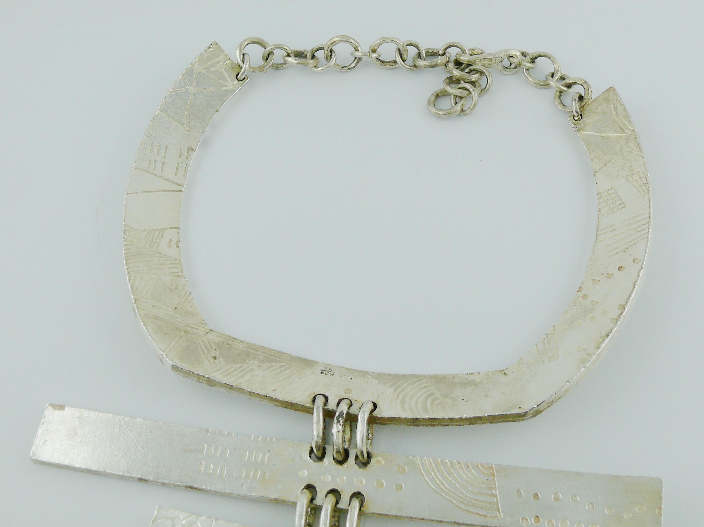 Biche de Bere Vintage Massive Limited Edition Graffitis Plastron Necklace 7