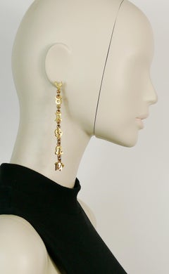 Biche de Bere Vintage Zodiac Hammered Dangling Earrings