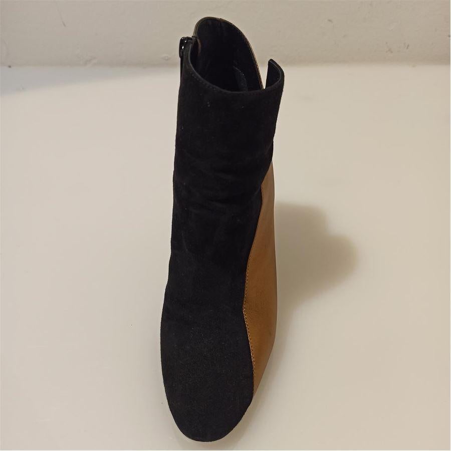 Noir Bottes de cheville bicolores en vente