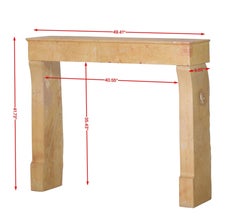 Bicolor Corton Stone Fireplace Surround From France Art By Nature