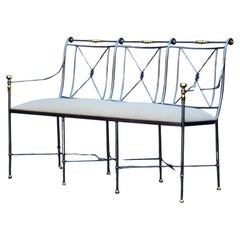 Bicolor metal canapé