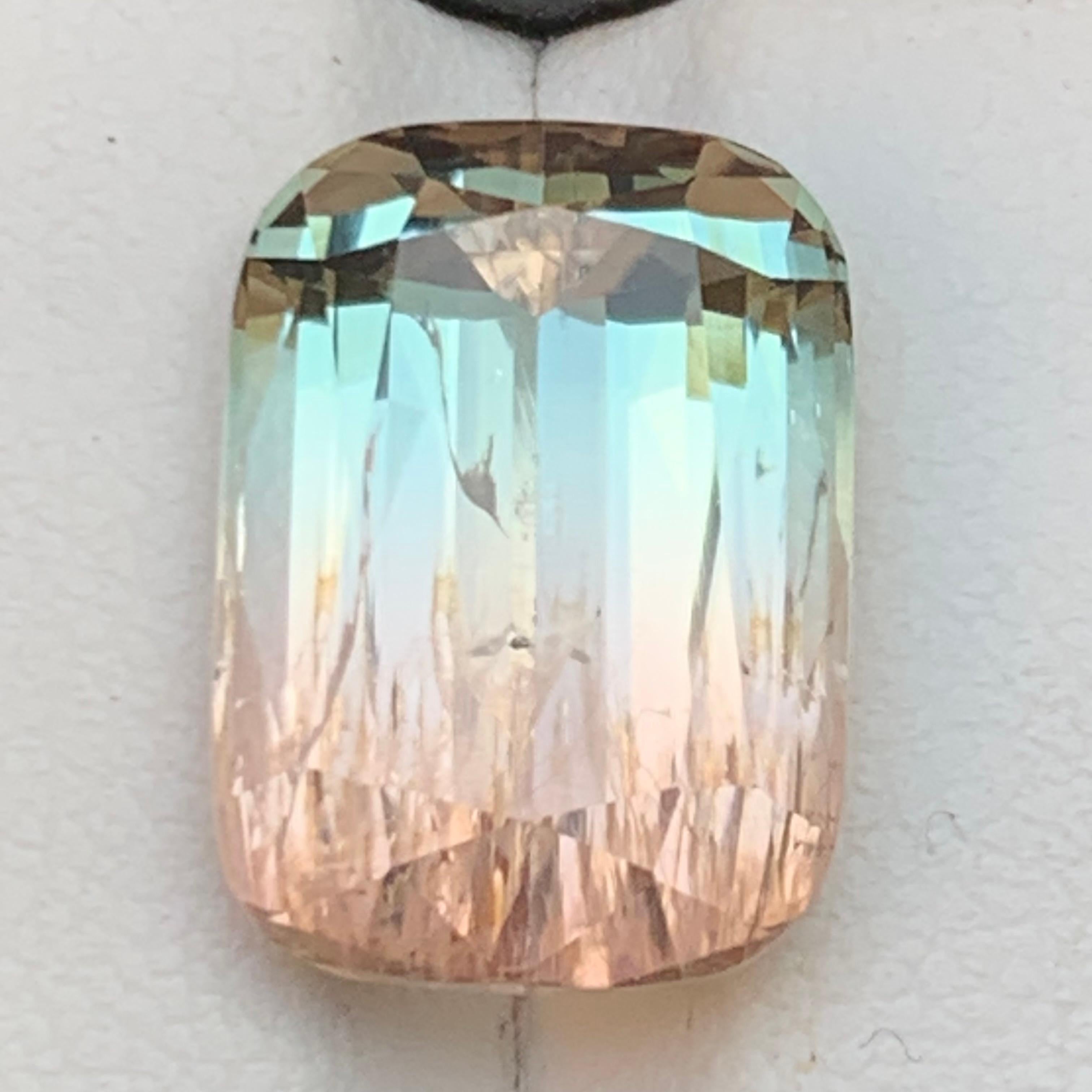 Big and Bold Bicolor Natural Tourmaline Loose Gemstone for Ring, Necklace Pendant, Bracelet, or any other Jewelry Setting-Cushion Cut from Africa!!

💎 GEMSTONE TYPE: Tourmaline
⚖️ WEIGHT:  9.65 Carats
🪚 SHAPE & CUT: Cushion Cut
📏 SIZE (MM): 14.74