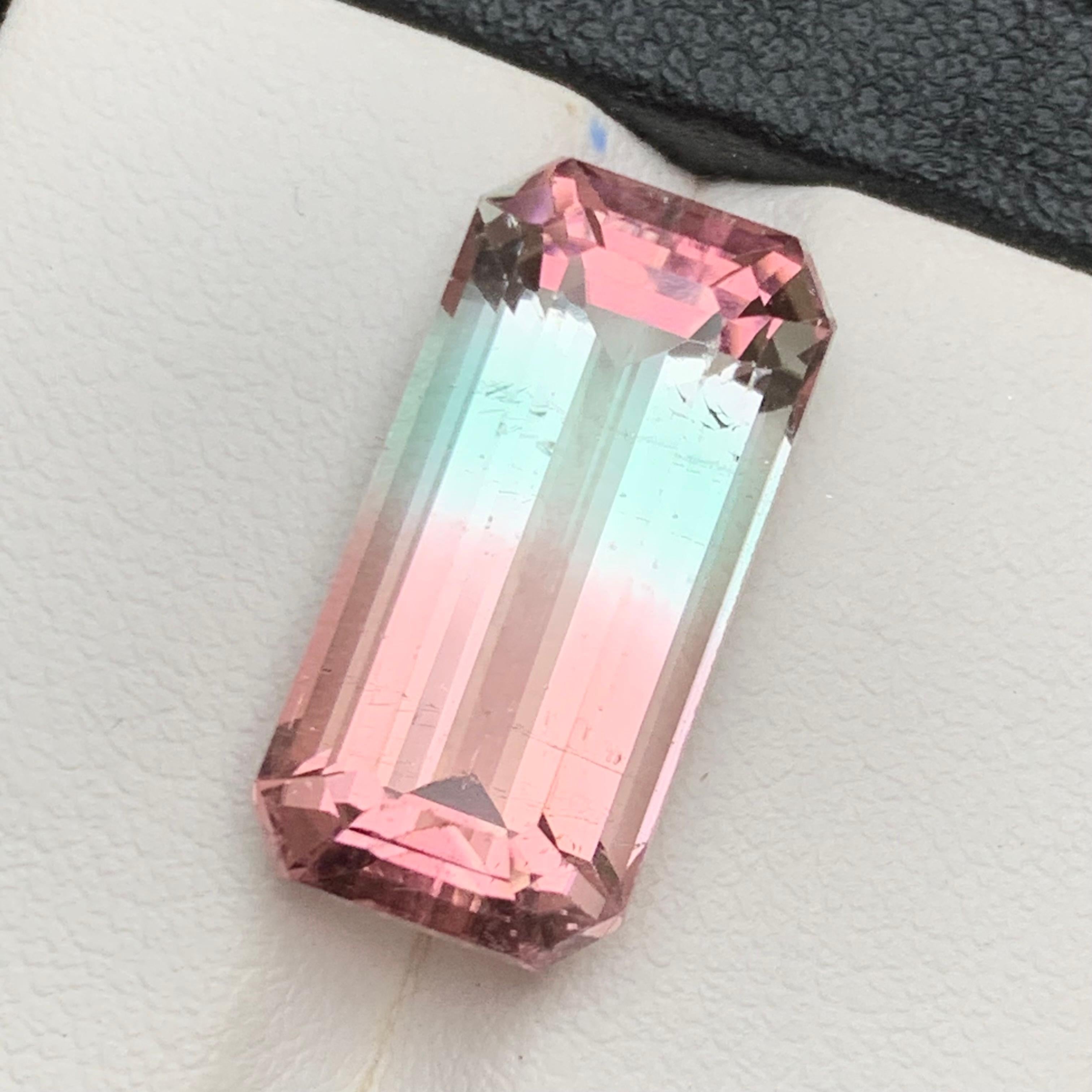 Rare Bicolor Natural Tourmaline Loose Gemstone for Ring, Necklace Pendant, Bracelet or any other Jewelry Setting-Step Emerald Cut!!

💎 GEMSTONE TYPE: Tourmaline
⚖️ WEIGHT: 12.65 Carats
🪚 SHAPE & CUT: Cushion Cut
📏 SIZE (MM): 19.36 x 9.57 x