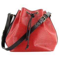 Bicolor Petit Noe Handbag Epi Leather
