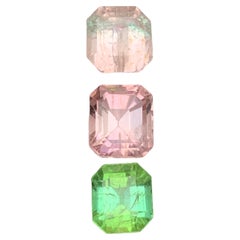 Bicolor, Rosa & Mintgrüner natürlicher Turmalin Lose Edelsteine Lot 6,05Ct-Schmuck