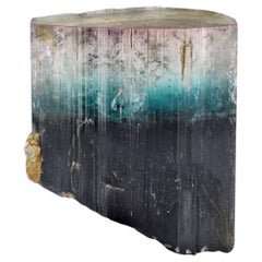 Bicolor Pinkish Blue Tourmaline Crystal With Excellent Transparency
