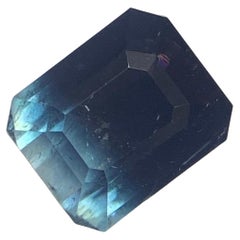 Bicolor Tourmaline 3.30 Carats Natural Loose Gemstome Emerald Cut