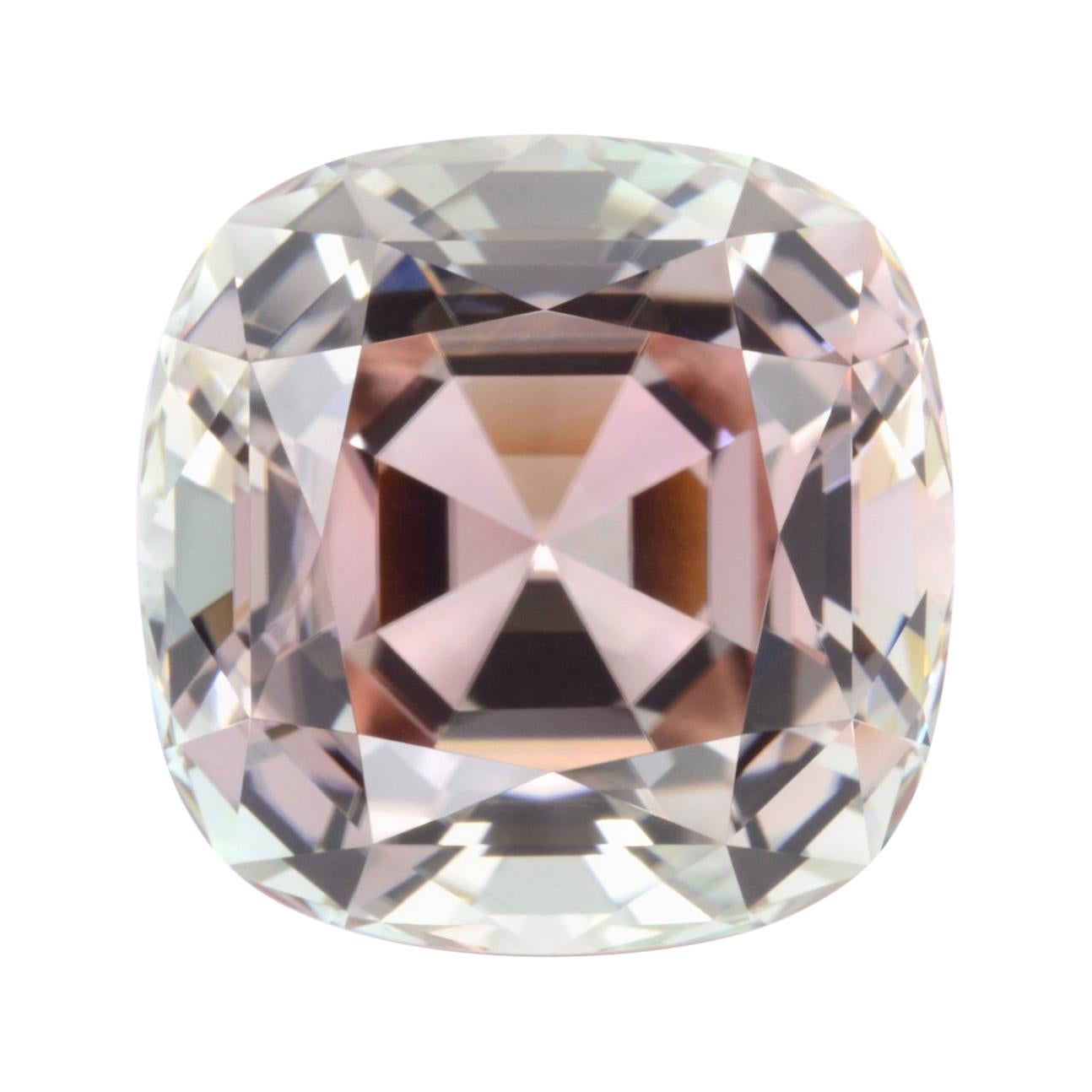 Bicolor Tourmaline Ring Gem 27.88 Carat Square Cushion Loose Gemstone ...