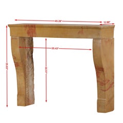 Bicolor Vintage Fireplace Surround Timeless Design Lines Natural Beauty & Patina