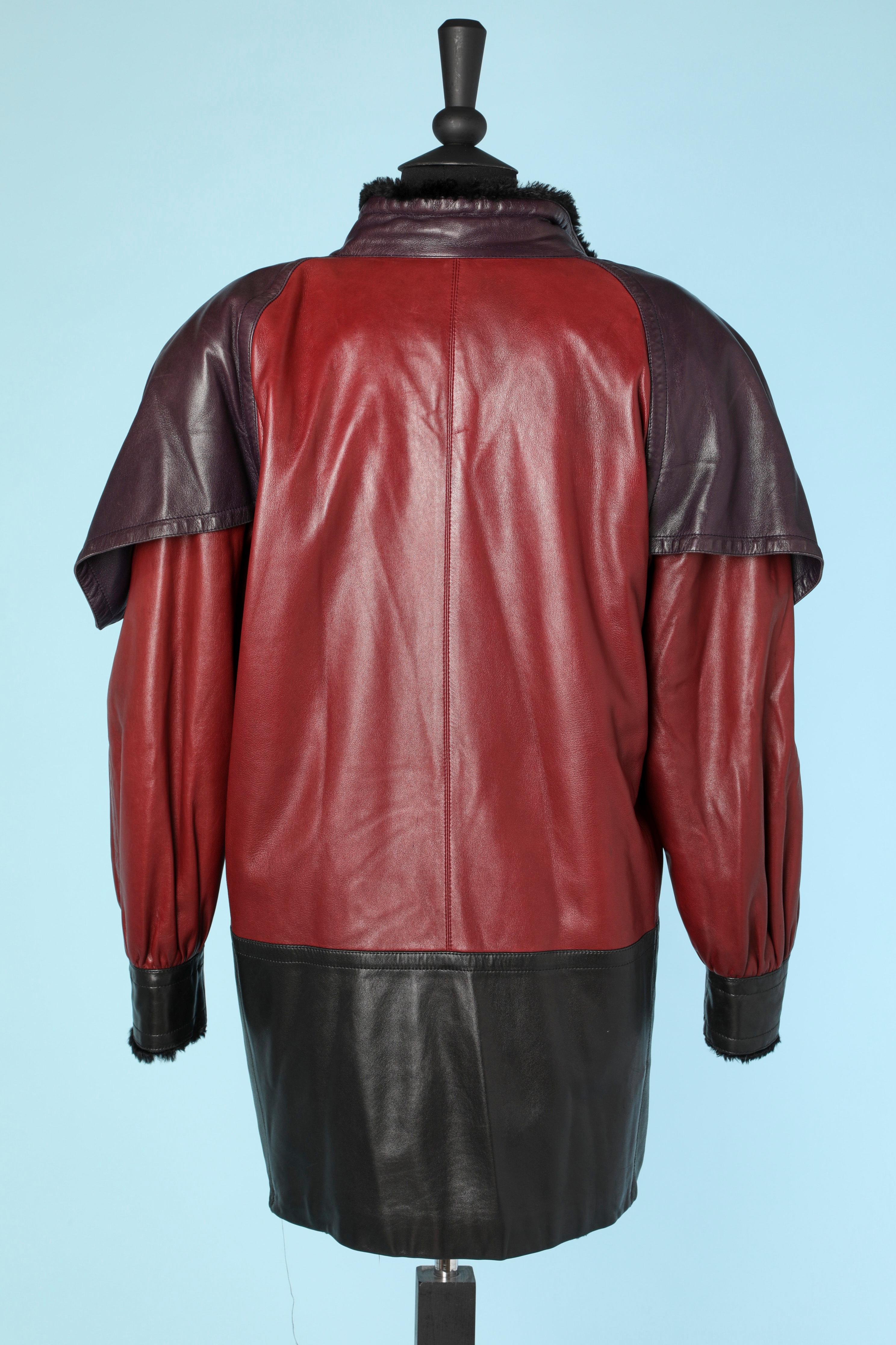 Women's Bicolore shearling jacket Yves Saint Laurent Fourrures 