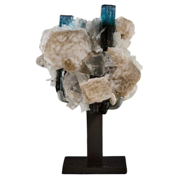 Elbaite bicolore su matrice in vendita