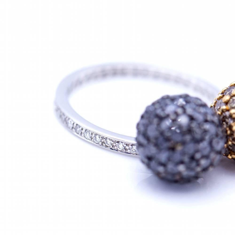 Anillo de Autor Bicolor con Diamantes 2