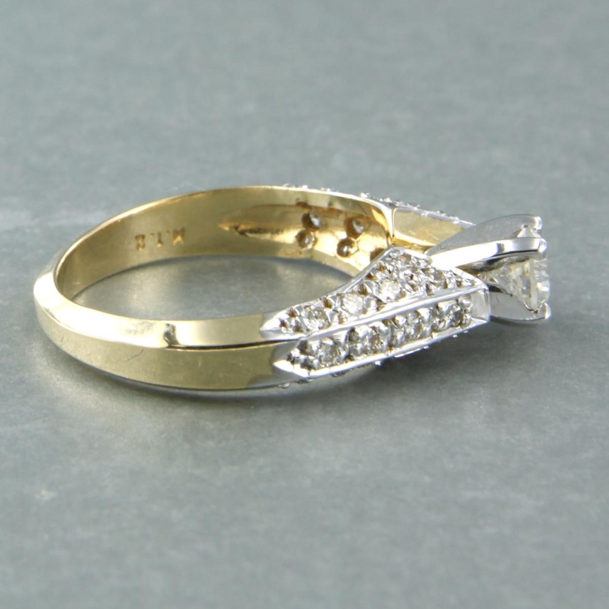 Women's Bicolour Gold Diamond Ring For Sale