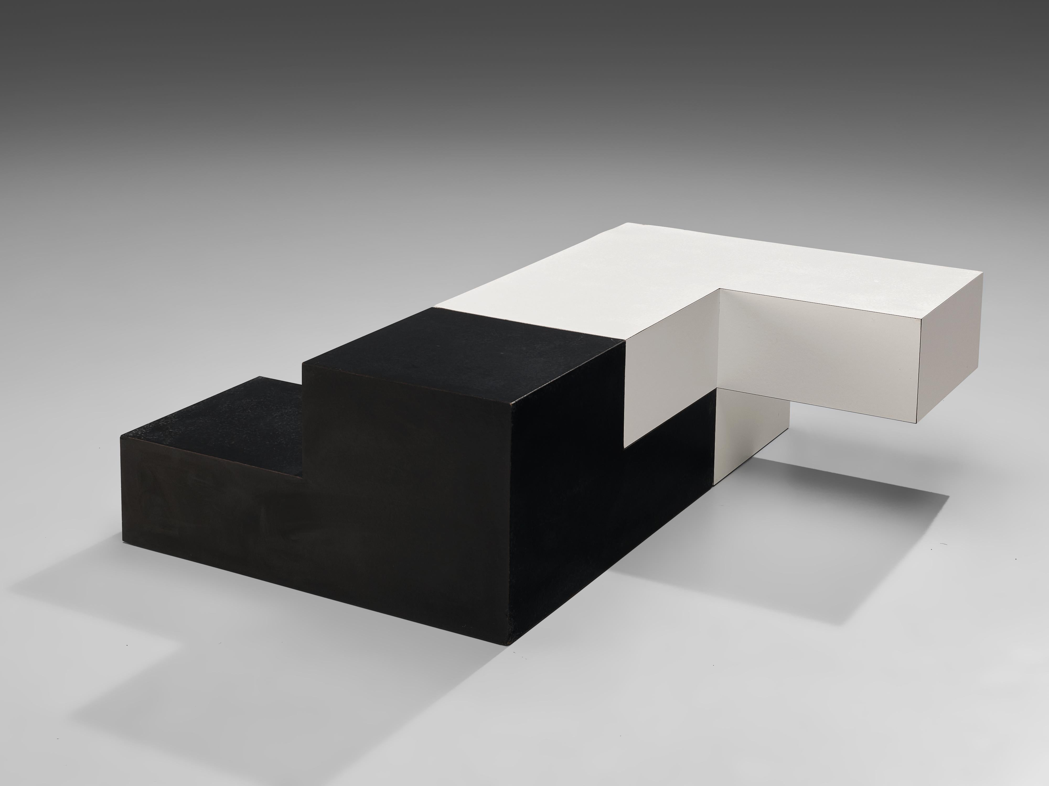 Bicolour Modular Coffee Table by Jos De Mey 1