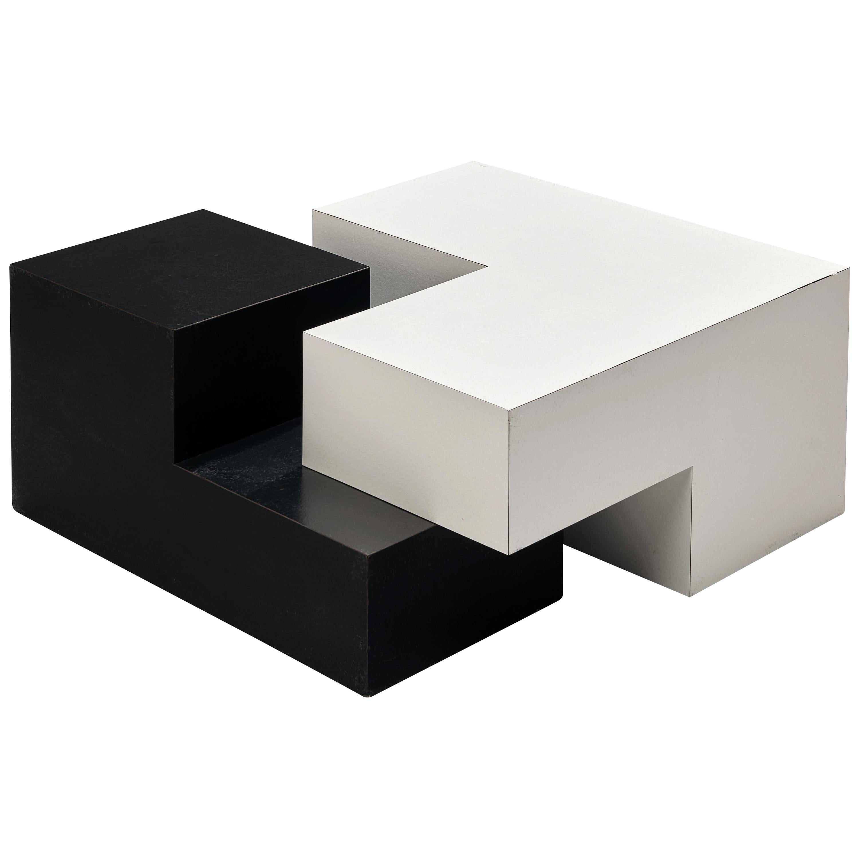 Bicolour Modular Coffee Table by Jos De Mey