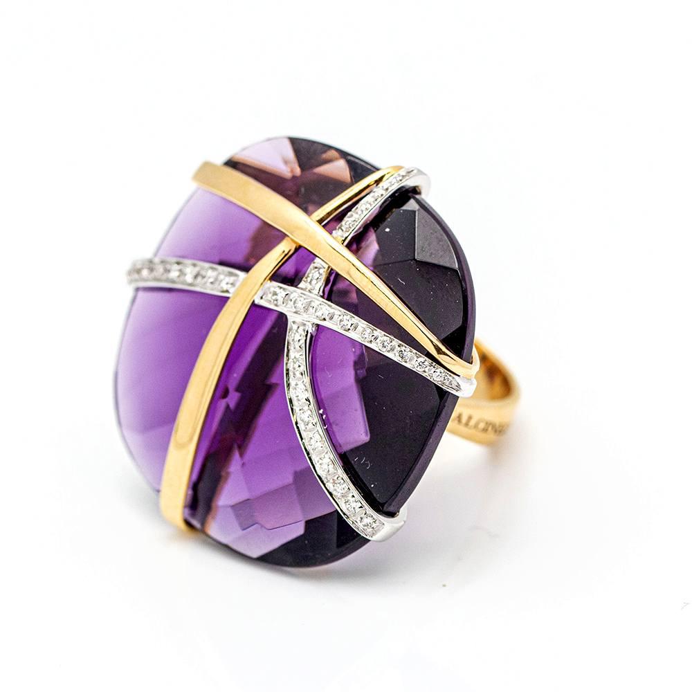 Bicolour ring Italian design For Sale 2