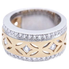 Bicolour SIDNEY Ring with Diamonds