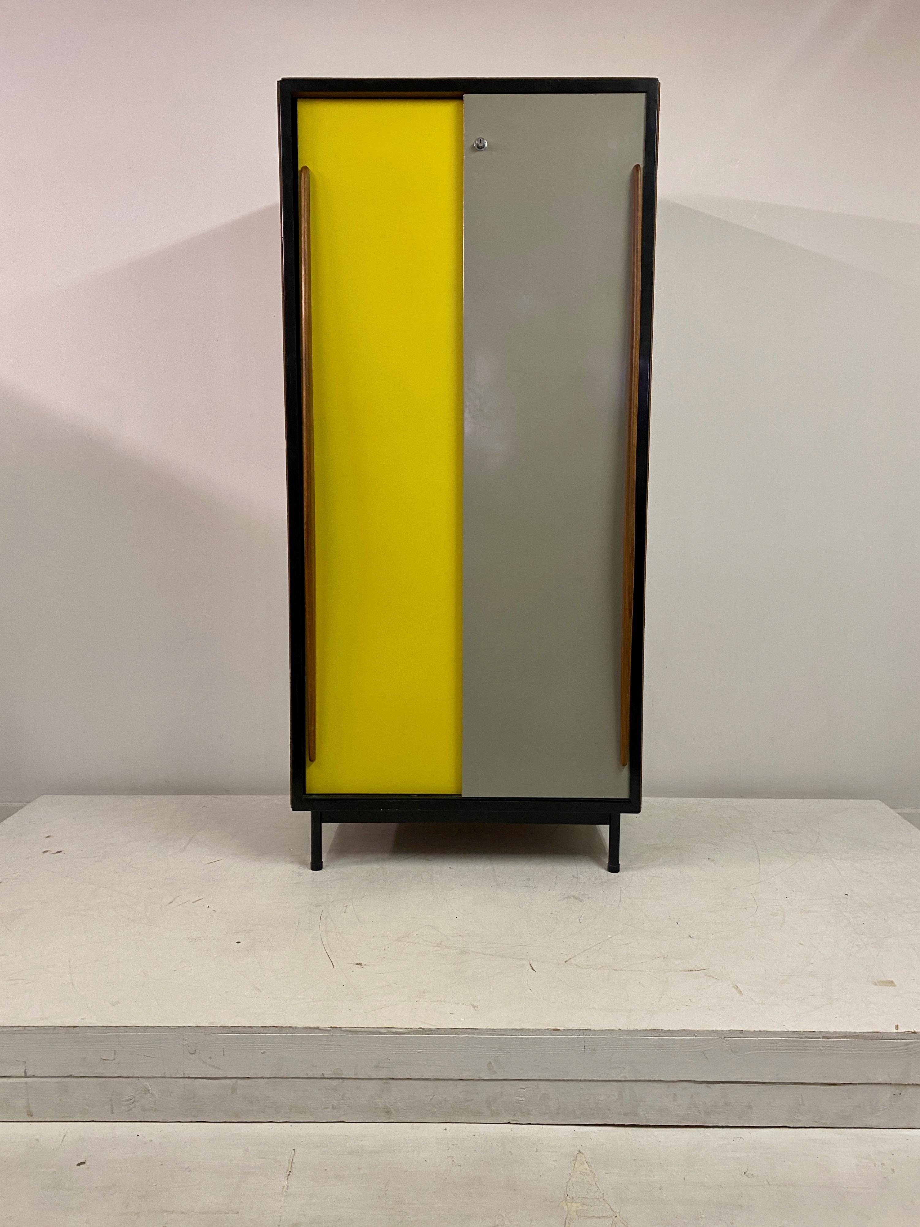 Belgian Bicoloured Cabinet By Willy Van Der Meeren For Tubax For Sale