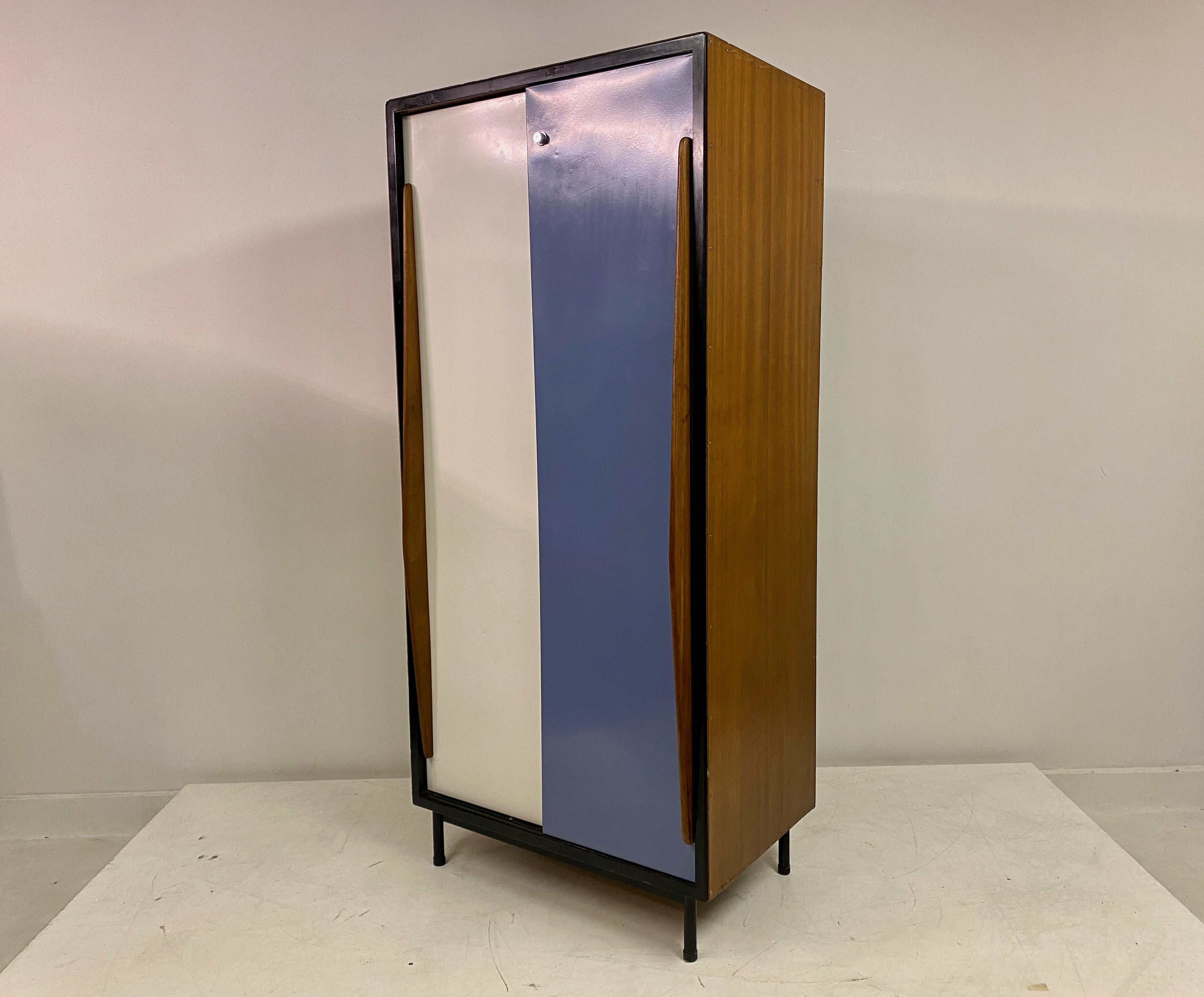 Bicoloured Cabinet By Willy Van Der Mereen For Tubax For Sale 4