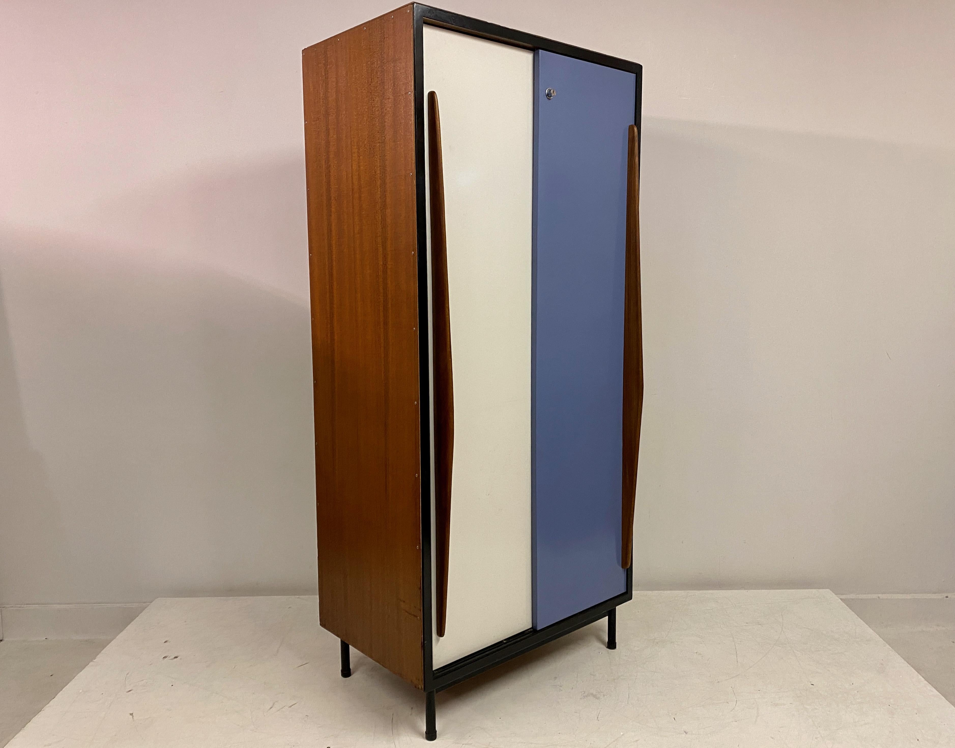 Bicoloured Cabinet By Willy Van Der Mereen For Tubax For Sale 5