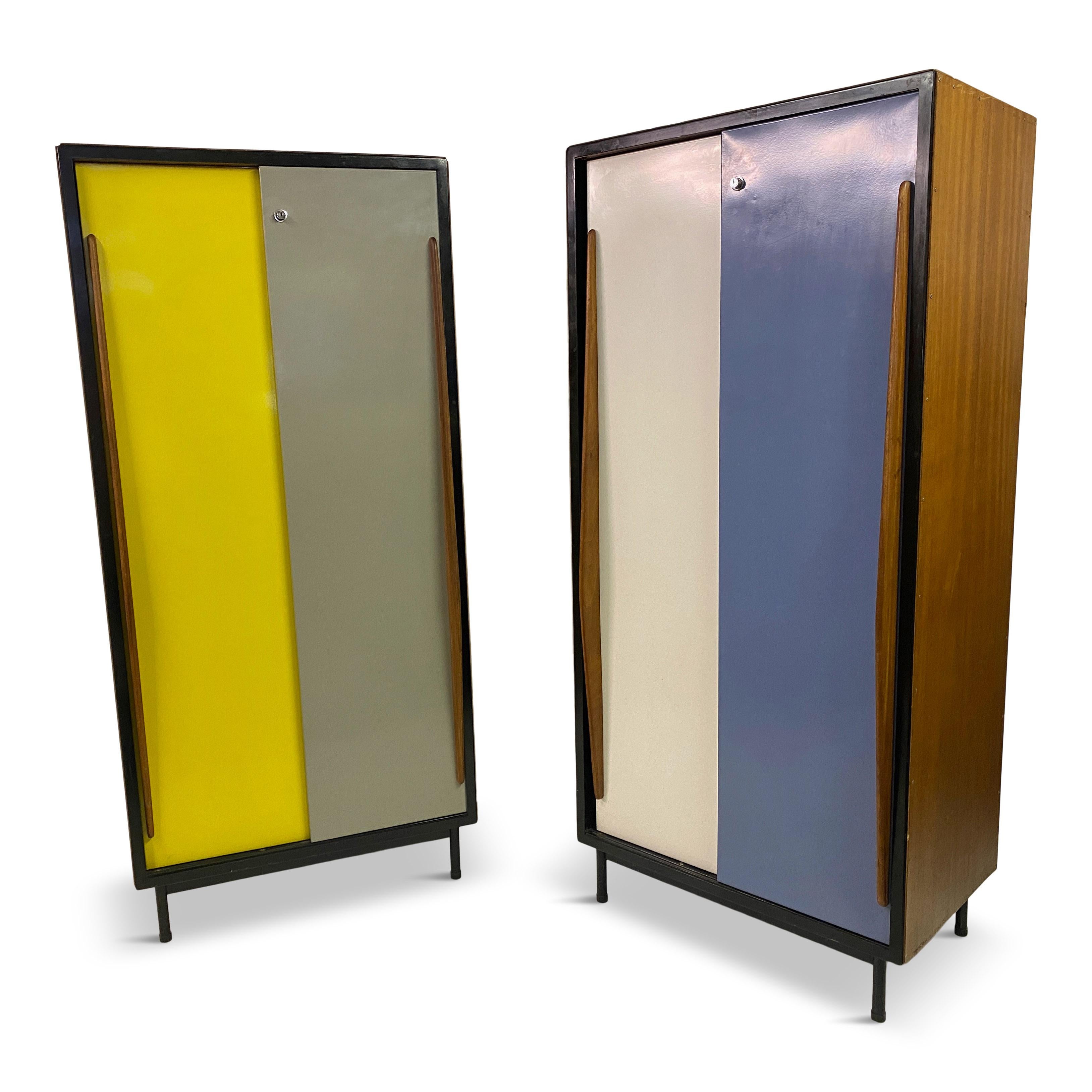Bicoloured Cabinet By Willy Van Der Mereen For Tubax For Sale 9