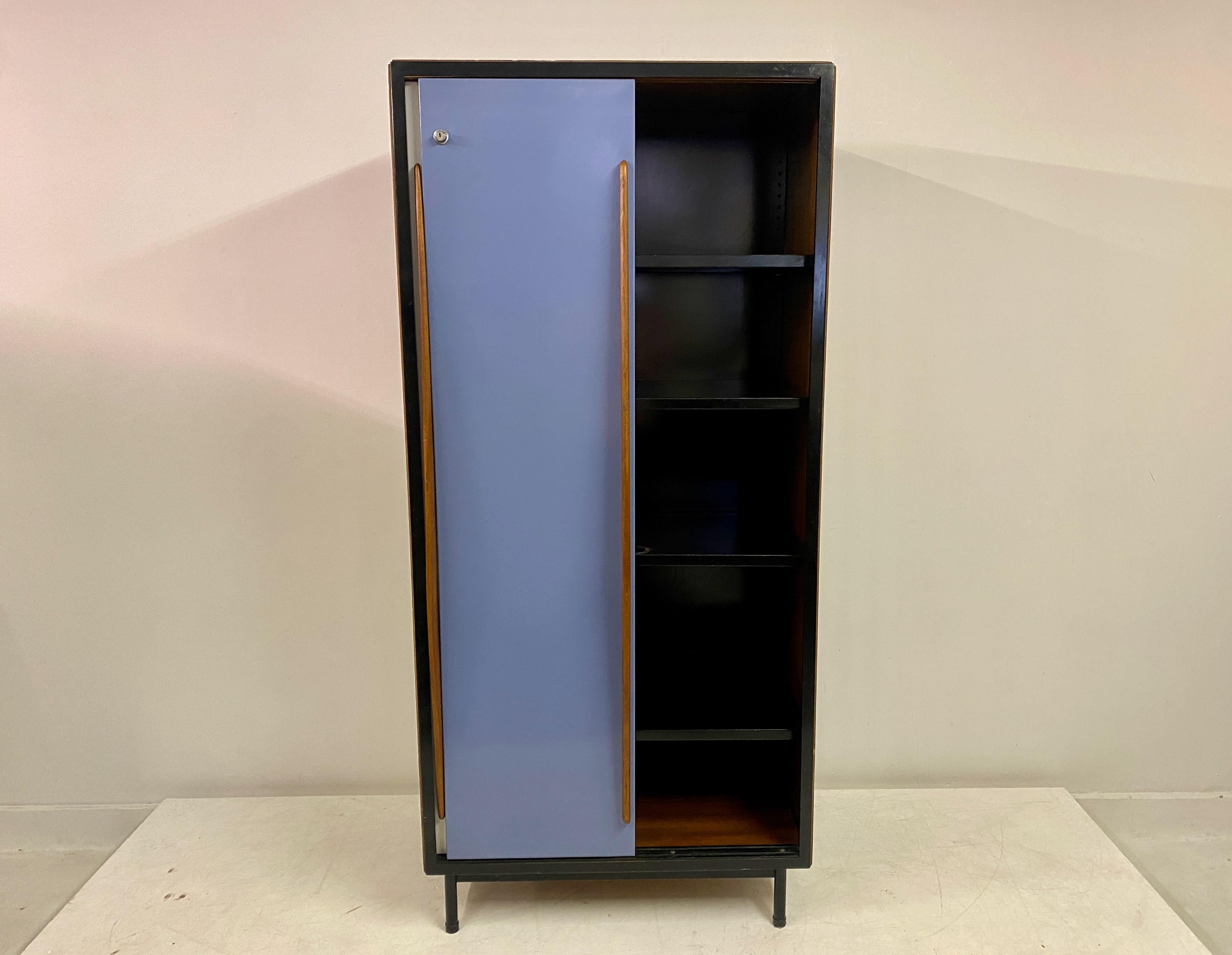 Mid-Century Modern Bicoloured Cabinet By Willy Van Der Mereen For Tubax For Sale