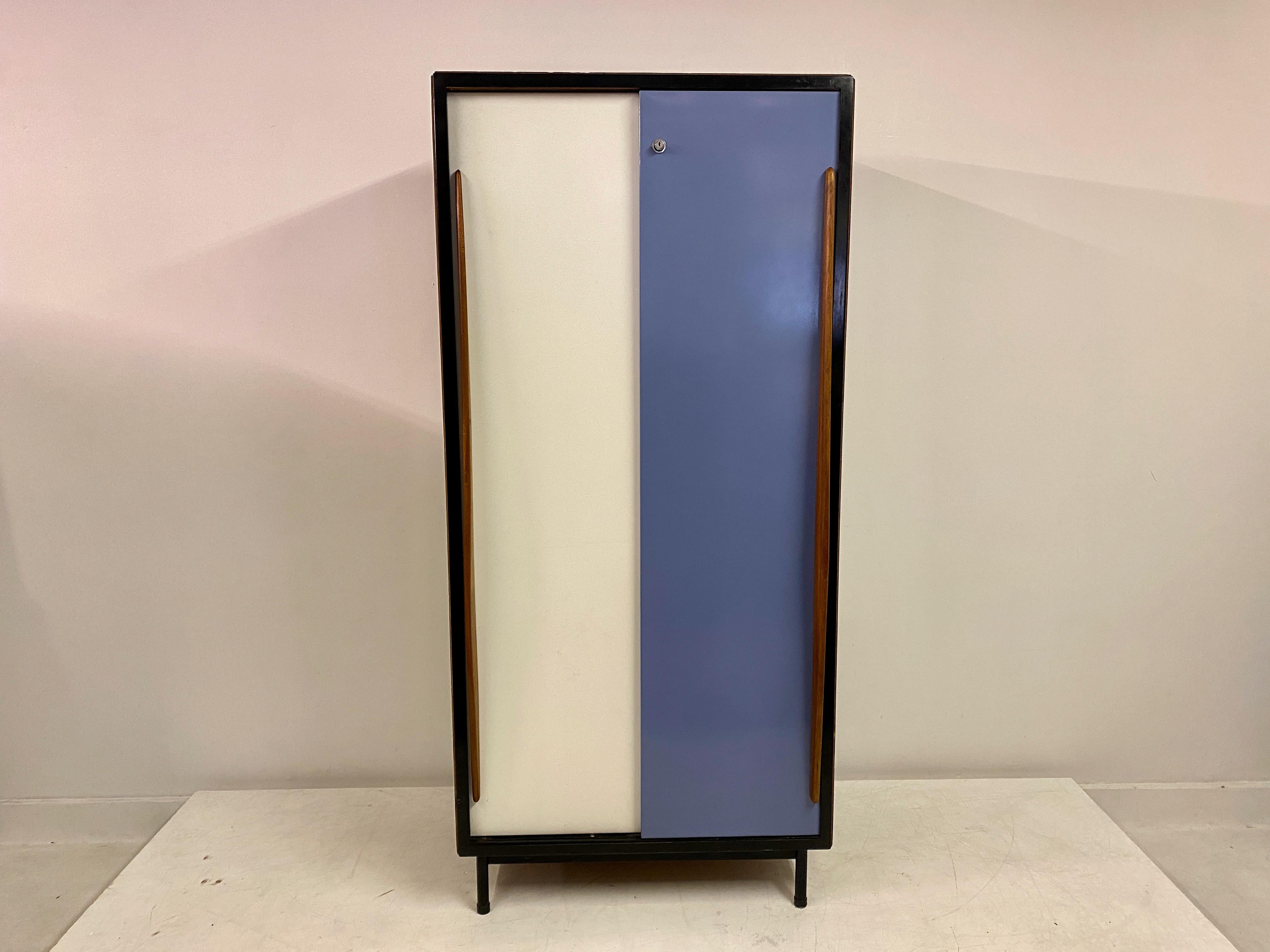 20th Century Bicoloured Cabinet By Willy Van Der Mereen For Tubax For Sale