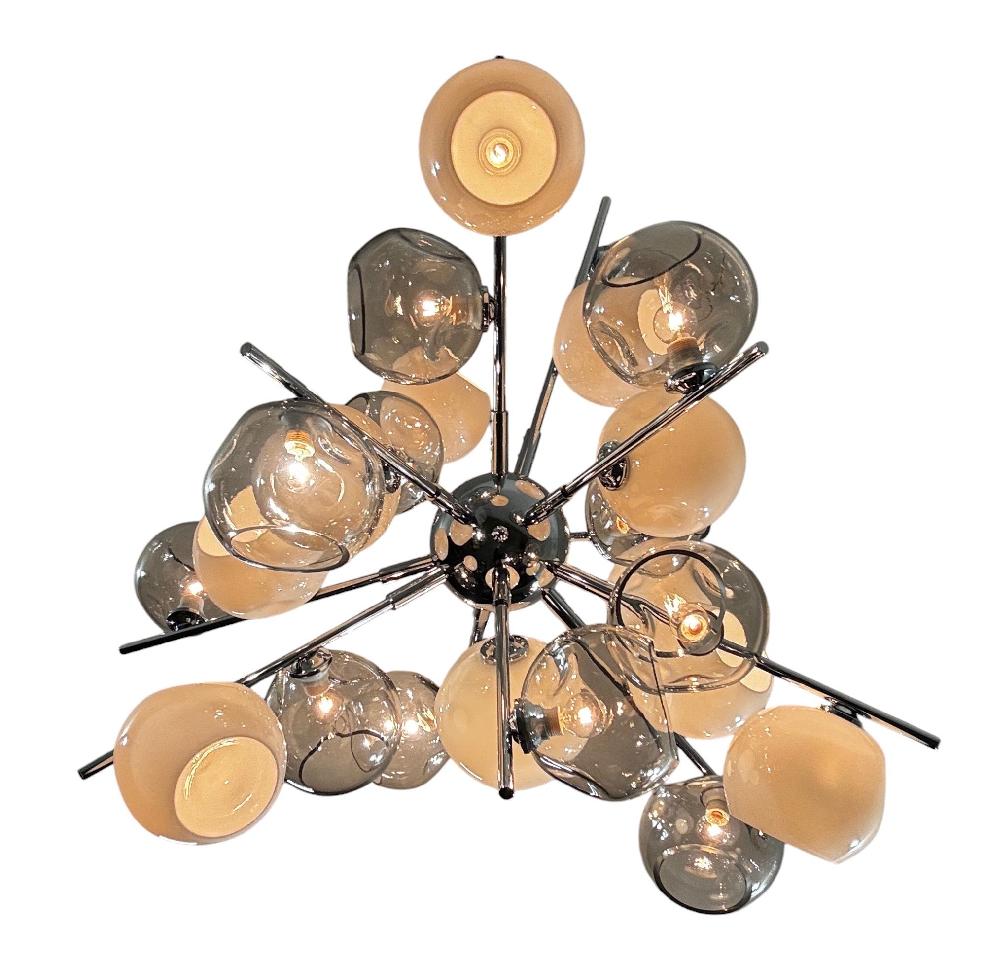 Bicroma Sputnik-Kronleuchter von Fabio Ltd (Messing) im Angebot