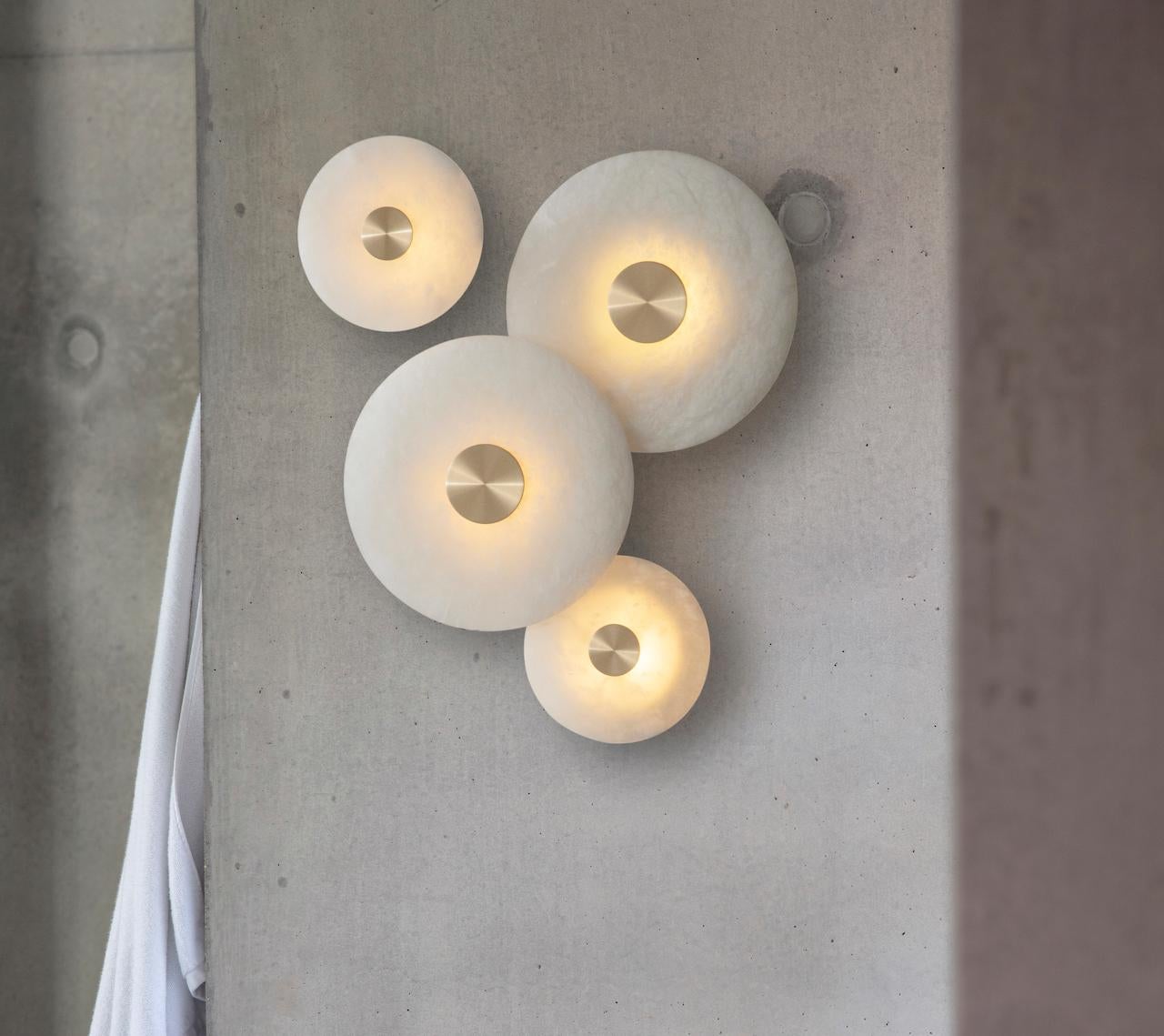 British Bide Wall Light Set by Bert Frank For Sale