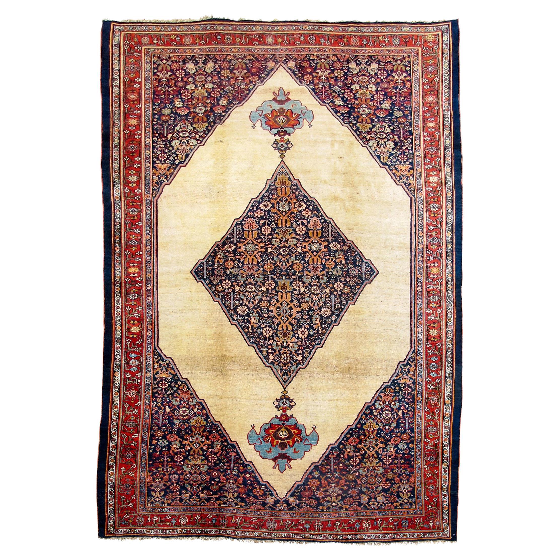 Bidjar Carpet, 19th Century For Sale